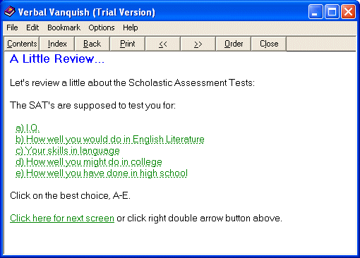 Verbal Vanquish 3.4 screenshot